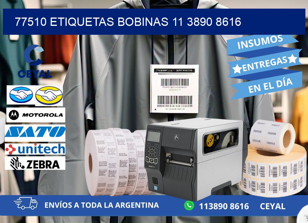 77510 ETIQUETAS BOBINAS 11 3890 8616