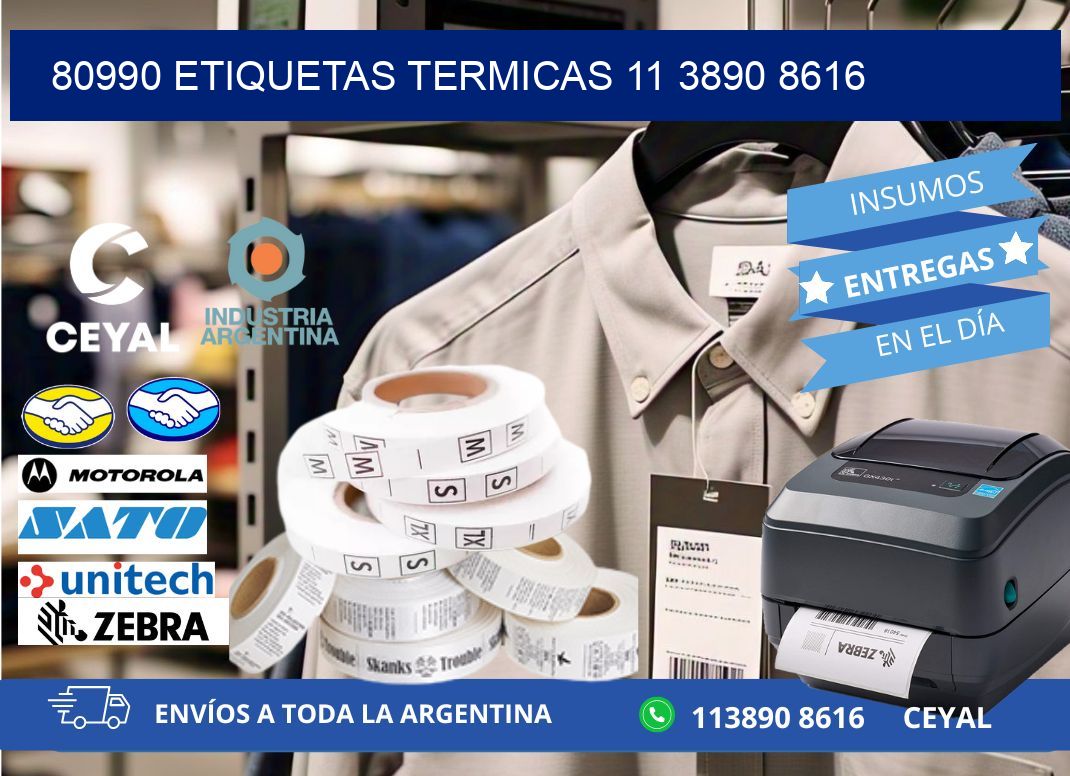 80990 ETIQUETAS TERMICAS 11 3890 8616
