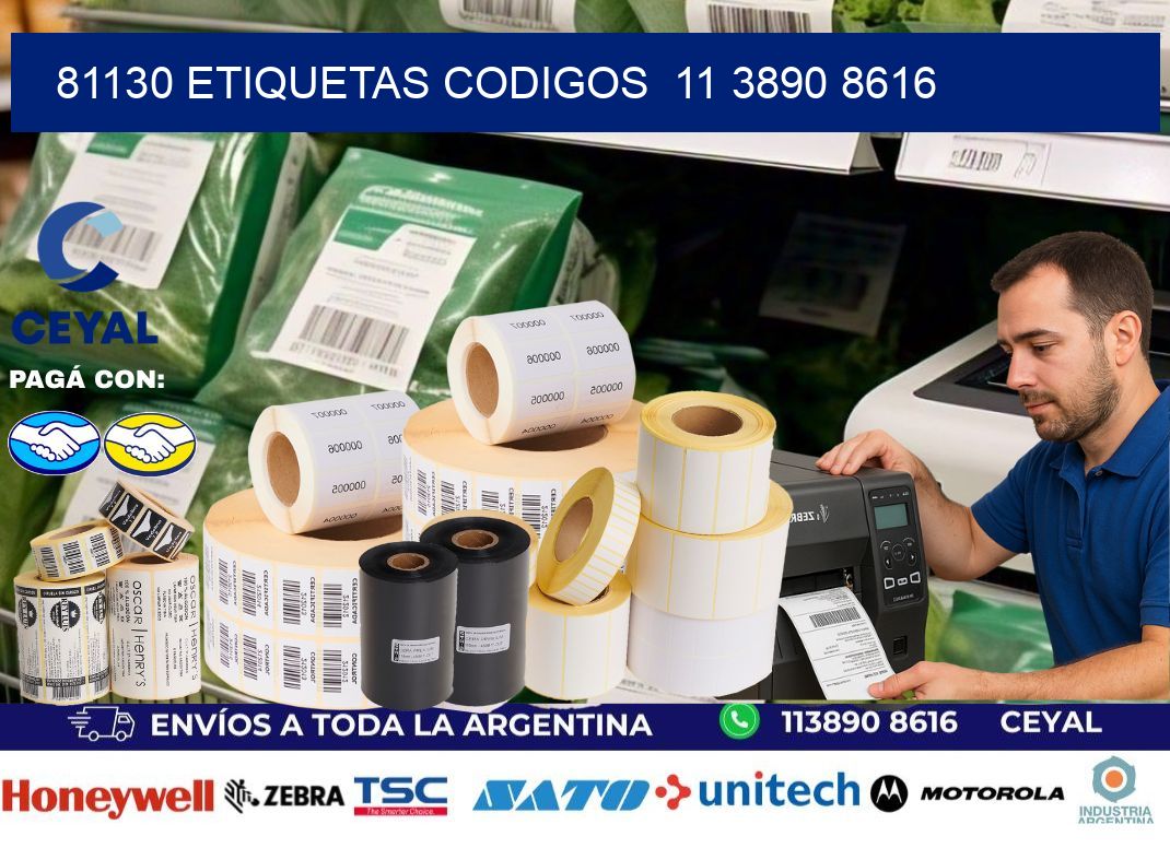 81130 ETIQUETAS CODIGOS  11 3890 8616