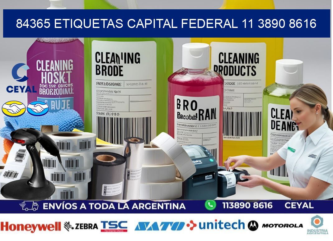 84365 ETIQUETAS CAPITAL FEDERAL 11 3890 8616