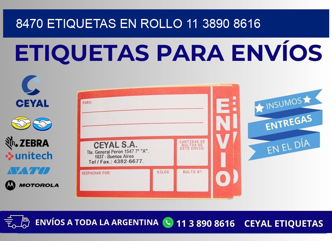 8470 ETIQUETAS EN ROLLO 11 3890 8616