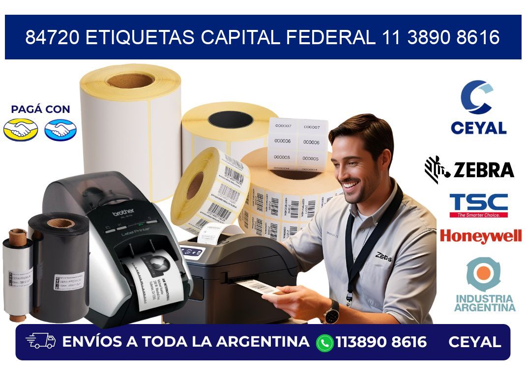 84720 ETIQUETAS CAPITAL FEDERAL 11 3890 8616