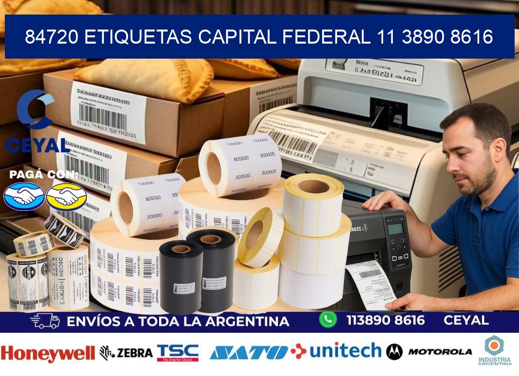 84720 ETIQUETAS CAPITAL FEDERAL 11 3890 8616
