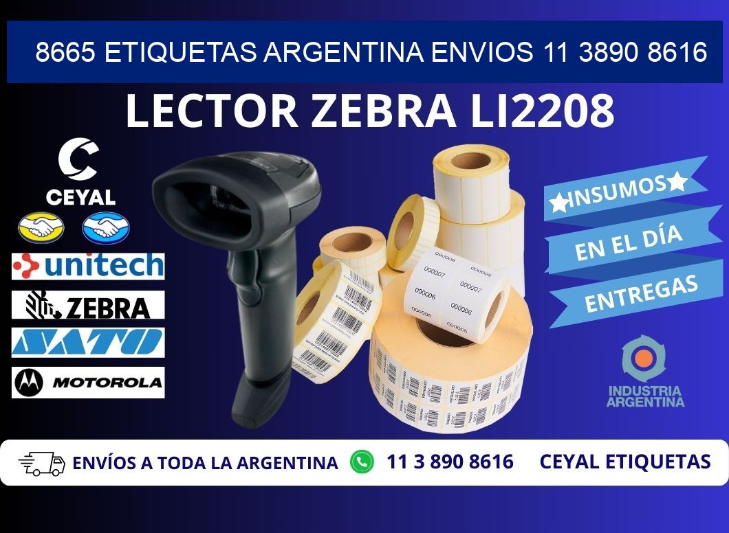 8665 ETIQUETAS ARGENTINA ENVIOS 11 3890 8616