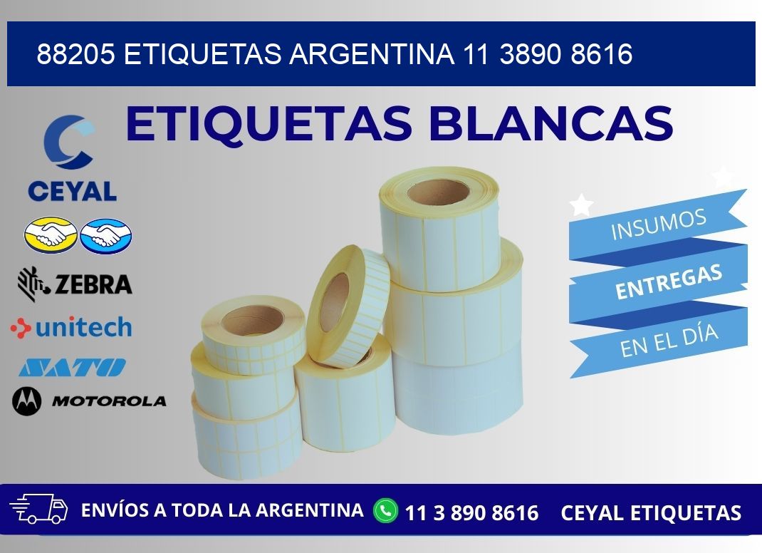 88205 ETIQUETAS ARGENTINA 11 3890 8616