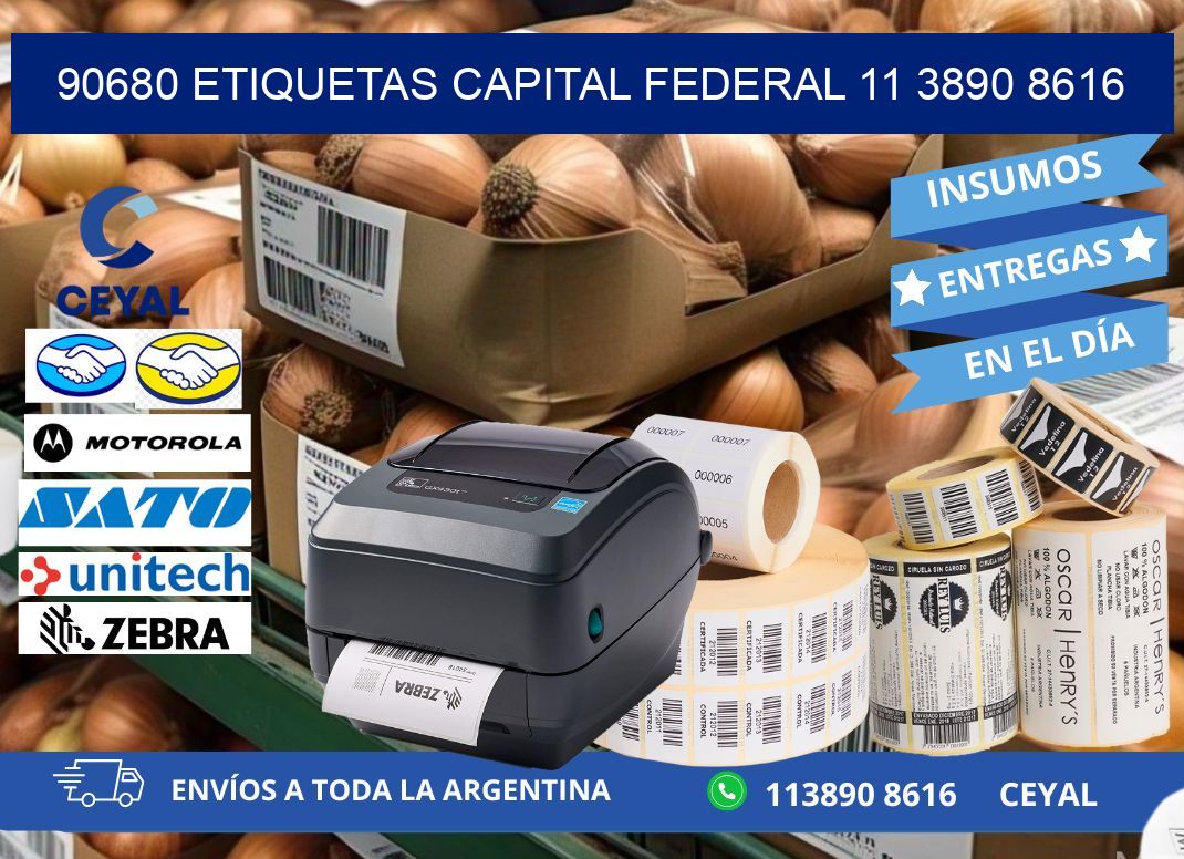90680 ETIQUETAS CAPITAL FEDERAL 11 3890 8616