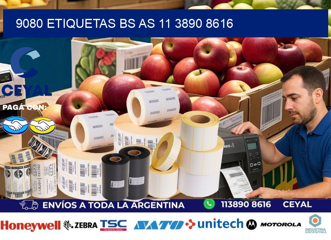 9080 ETIQUETAS BS AS 11 3890 8616