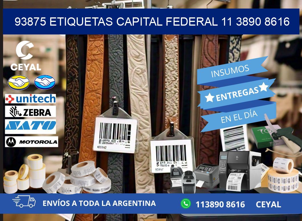 93875 ETIQUETAS CAPITAL FEDERAL 11 3890 8616