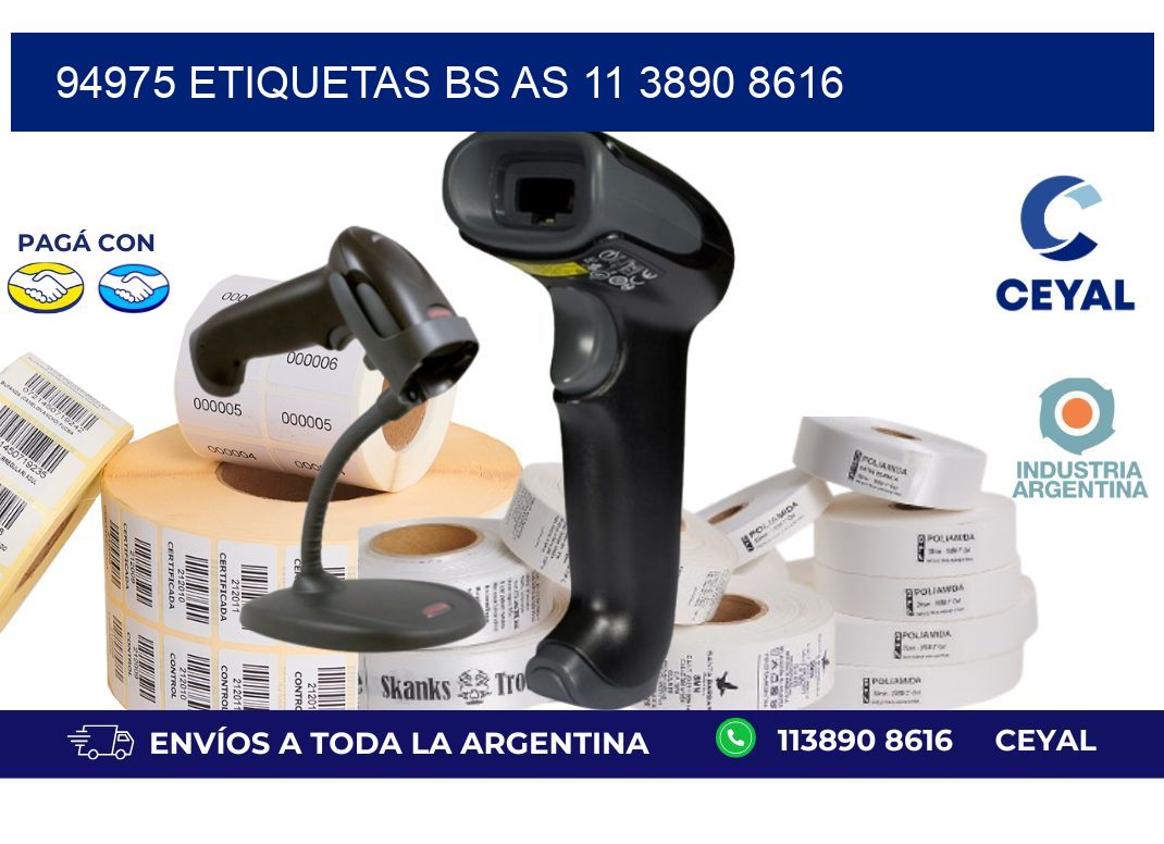 94975 ETIQUETAS BS AS 11 3890 8616