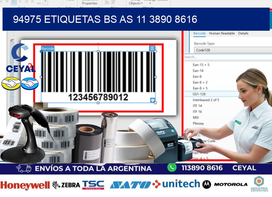 94975 ETIQUETAS BS AS 11 3890 8616