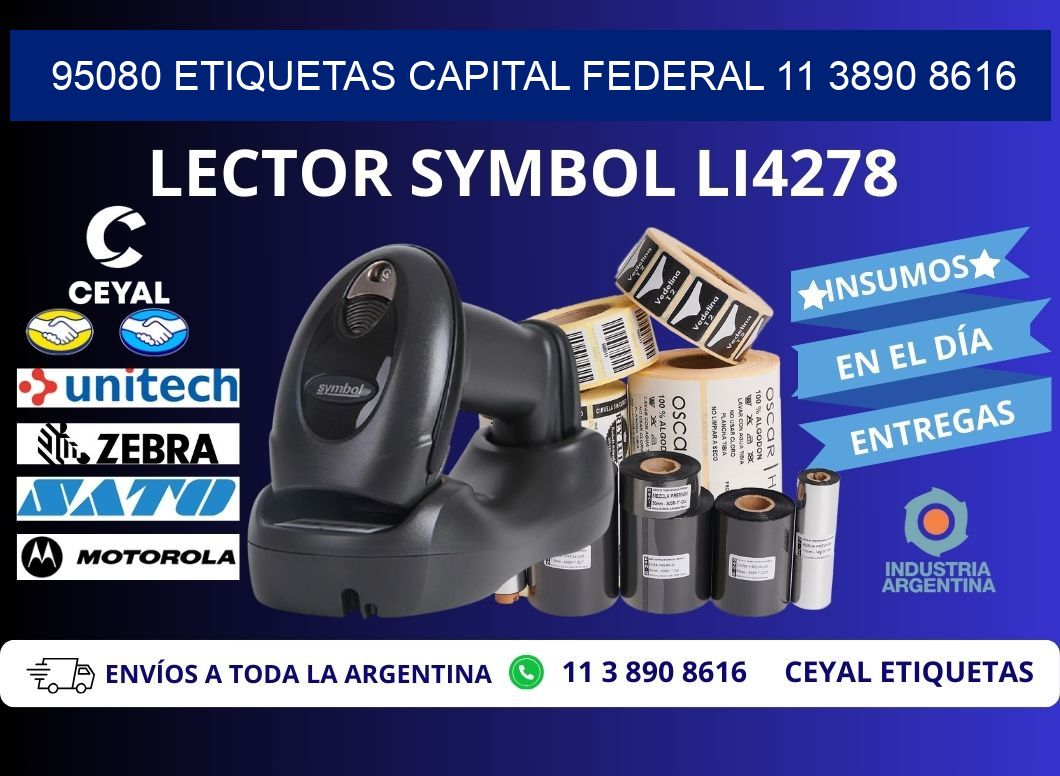 95080 ETIQUETAS CAPITAL FEDERAL 11 3890 8616