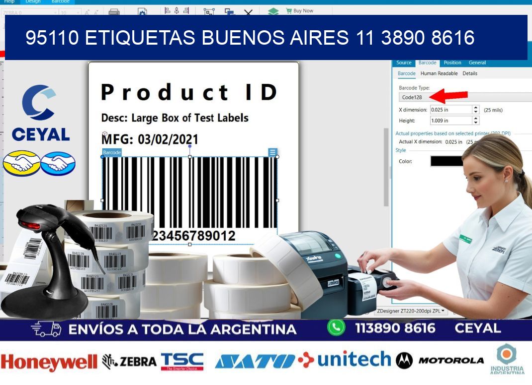 95110 ETIQUETAS BUENOS AIRES 11 3890 8616