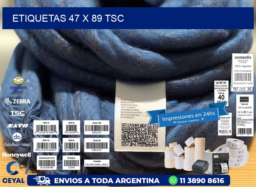 ETIQUETAS 47 x 89 TSC