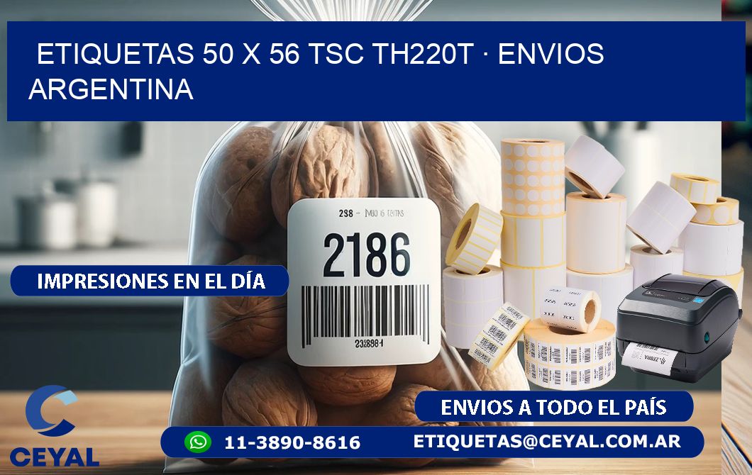 ETIQUETAS 50 x 56 TSC TH220T · ENVIOS ARGENTINA
