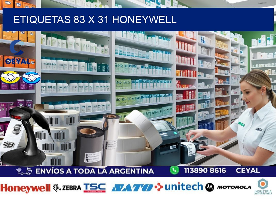 ETIQUETAS 83 x 31 HONEYWELL
