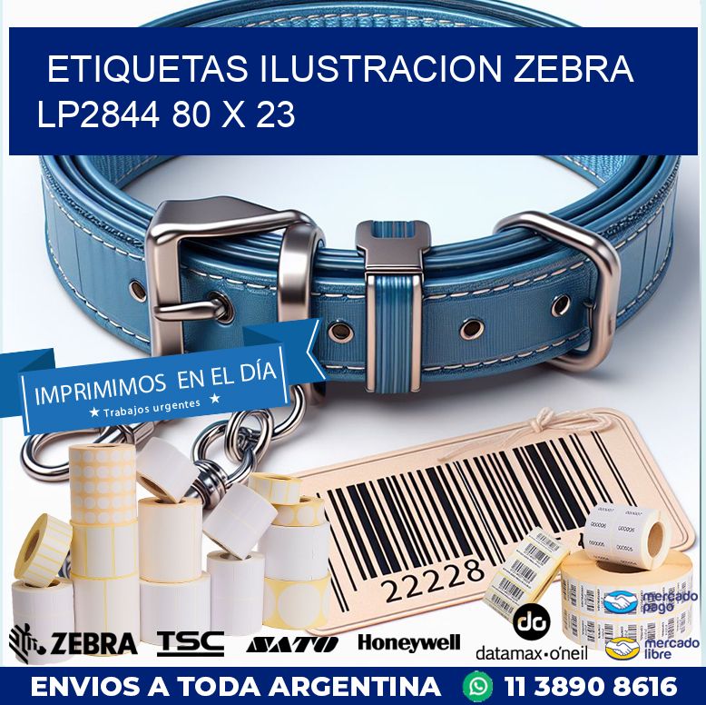 ETIQUETAS ILUSTRACION ZEBRA LP2844 80 x 23