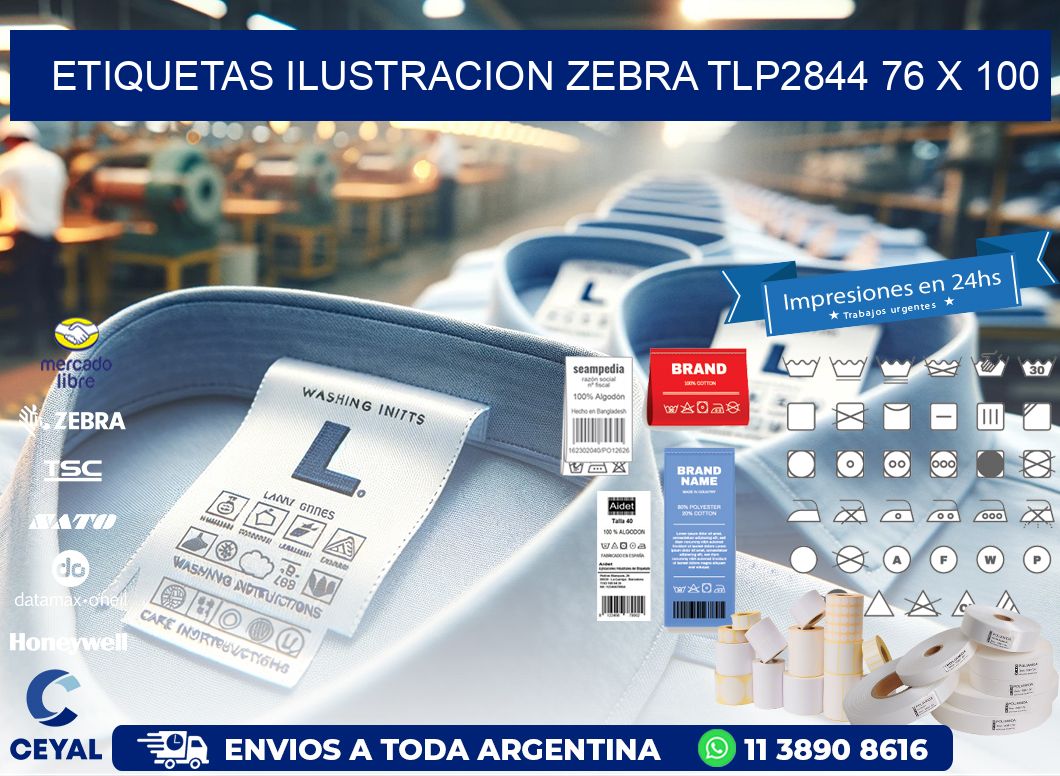 ETIQUETAS ILUSTRACION ZEBRA TLP2844 76 x 100