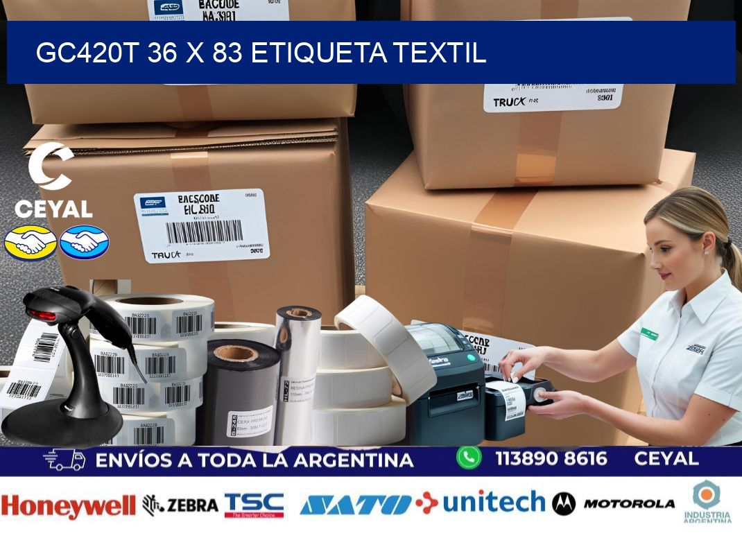GC420T 36 x 83 ETIQUETA TEXTIL