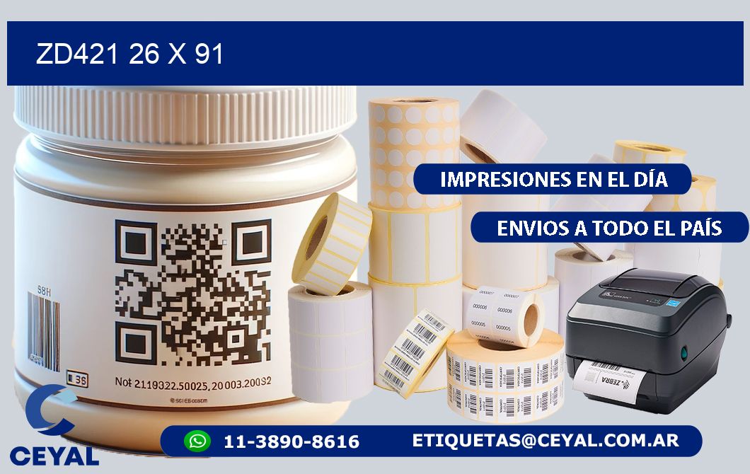 ZD421 26 x 91