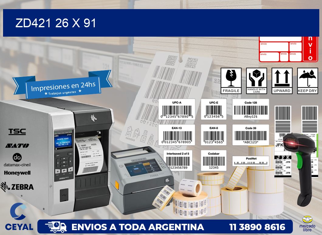ZD421 26 x 91