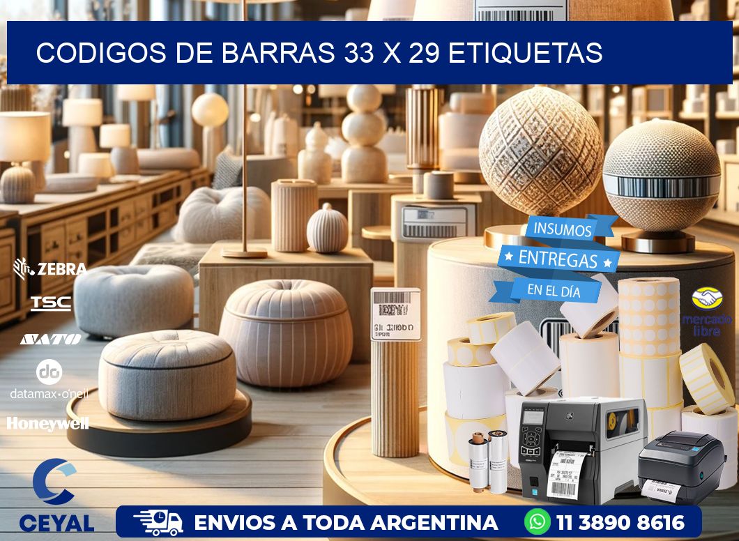 codigos de barras 33 x 29 etiquetas