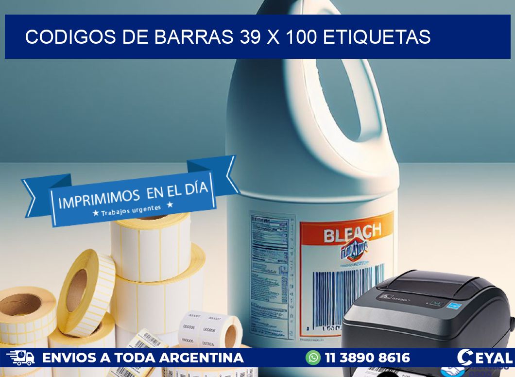 codigos de barras 39 x 100 etiquetas