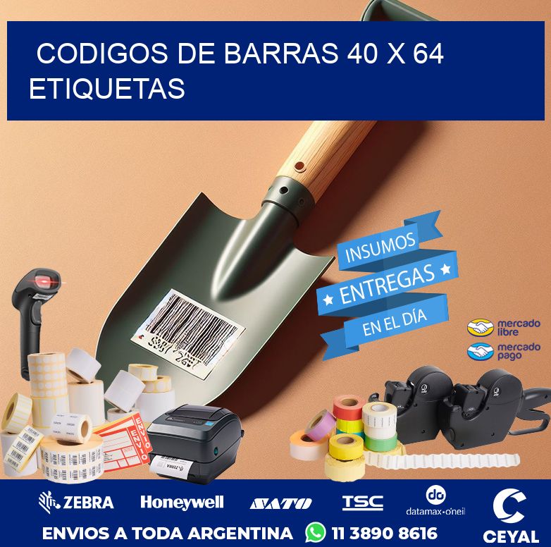 codigos de barras 40 x 64 etiquetas
