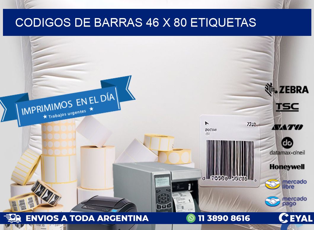 codigos de barras 46 x 80 etiquetas