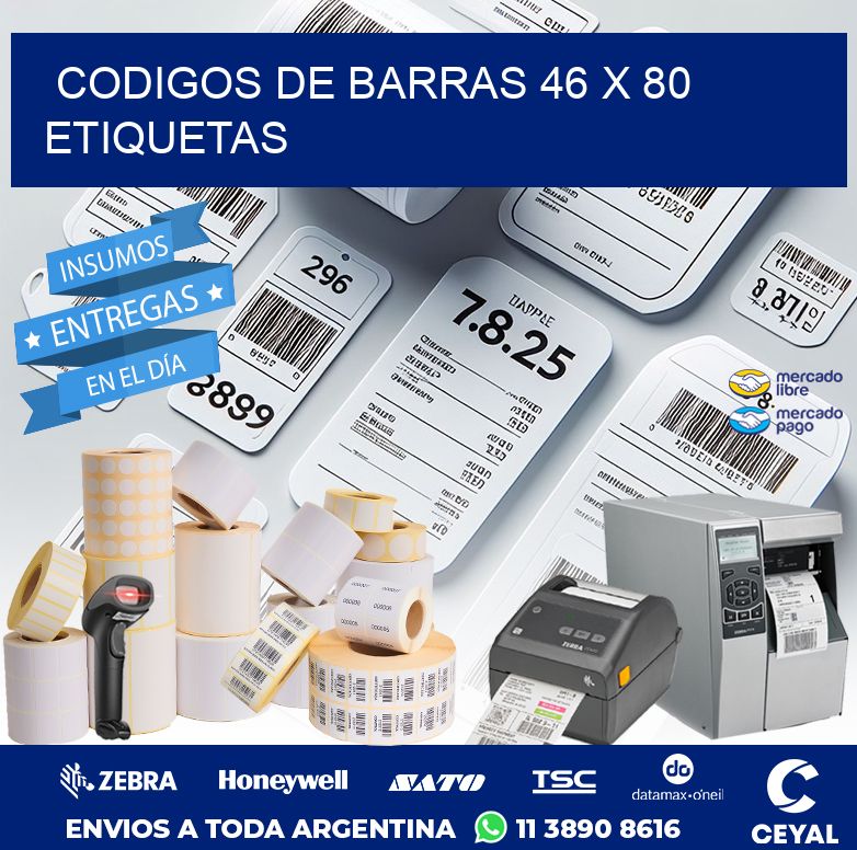 codigos de barras 46 x 80 etiquetas
