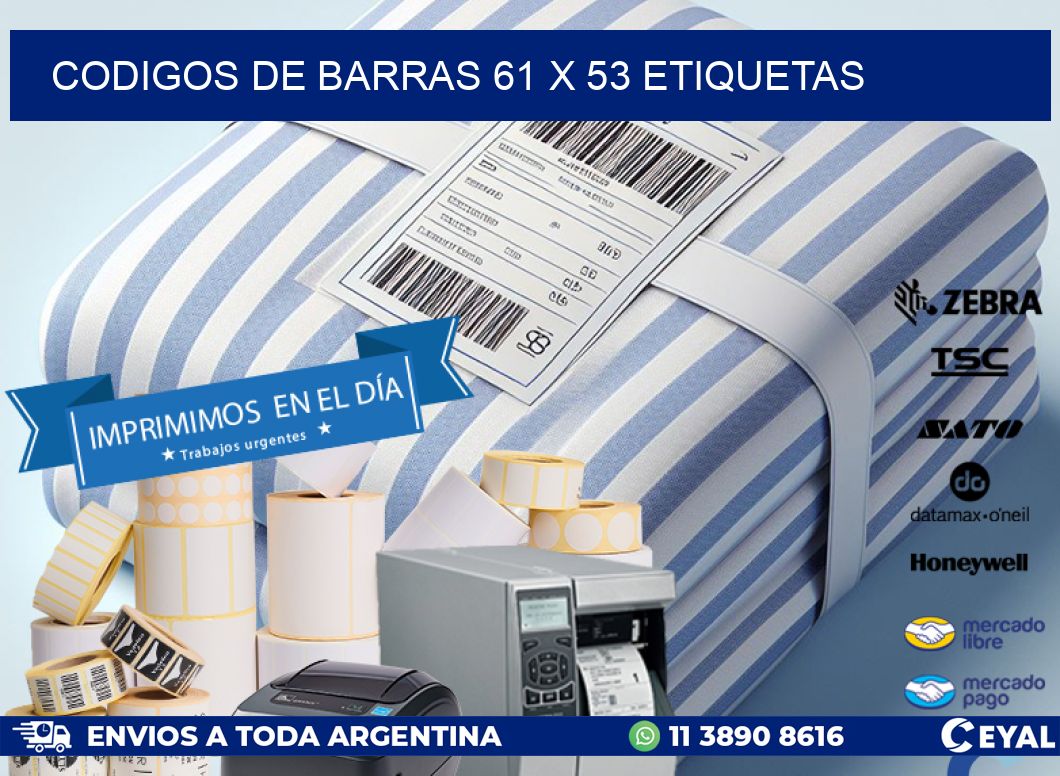 codigos de barras 61 x 53 etiquetas