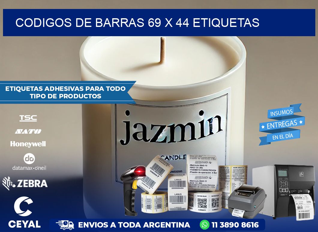 codigos de barras 69 x 44 etiquetas