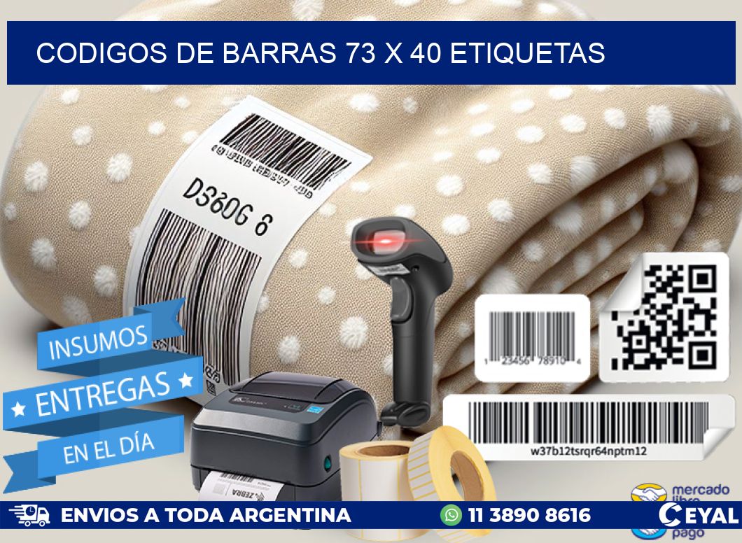 codigos de barras 73 x 40 etiquetas