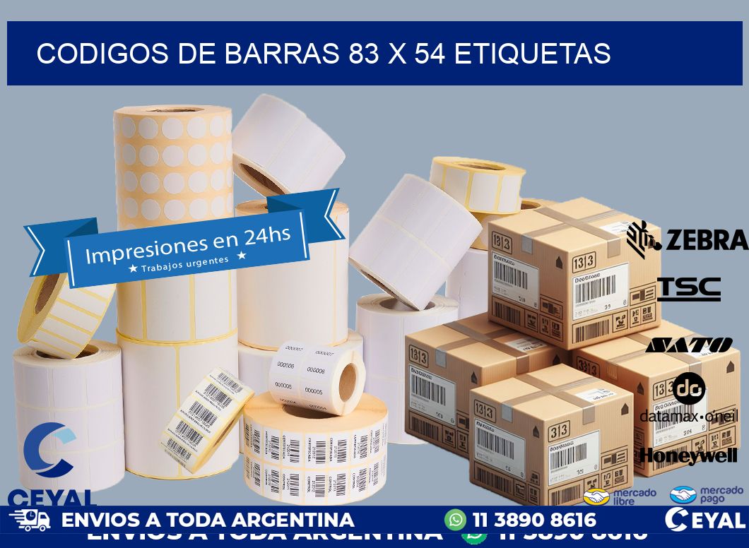 codigos de barras 83 x 54 etiquetas