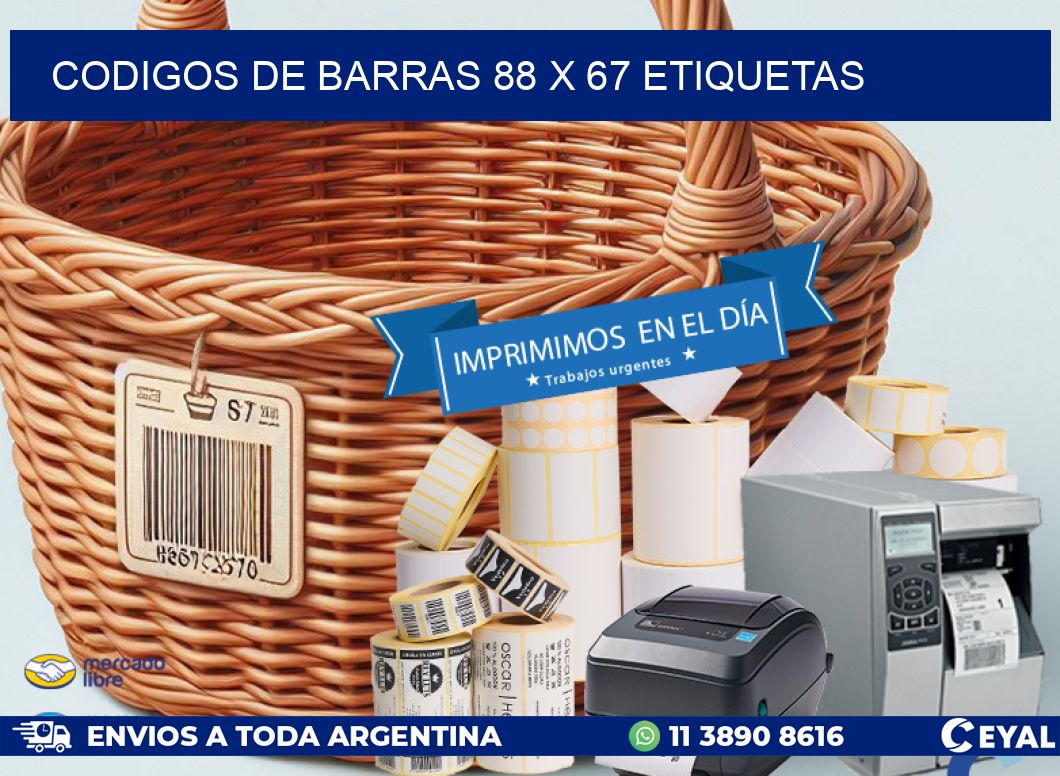 codigos de barras 88 x 67 etiquetas