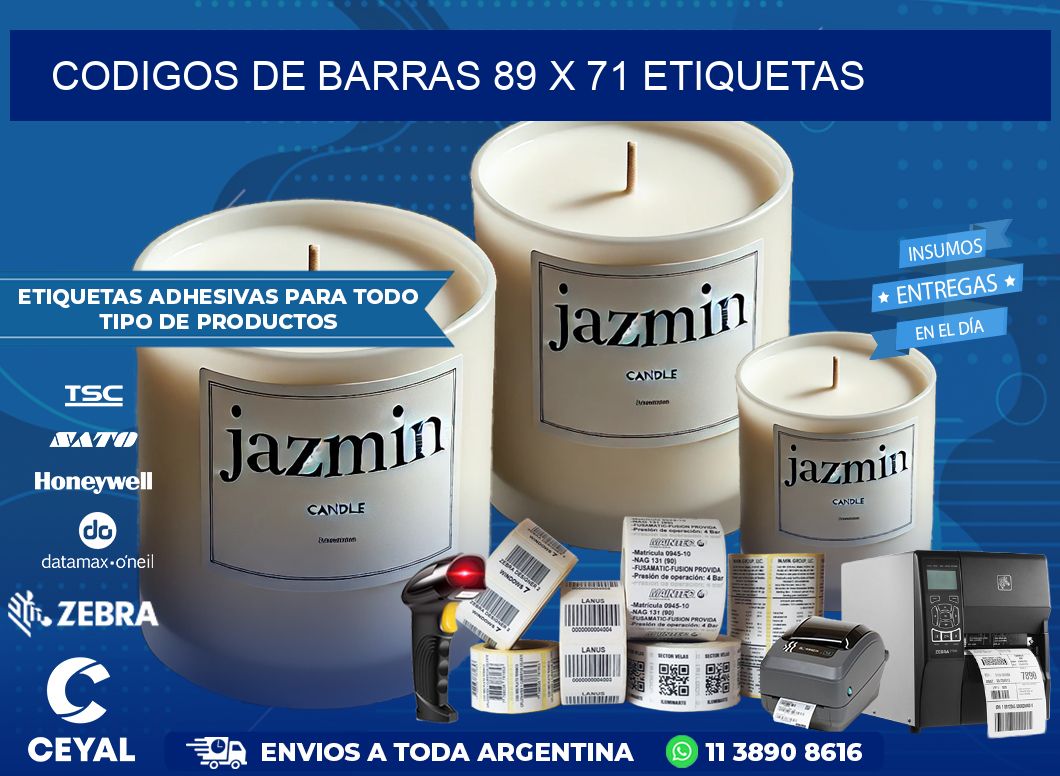 codigos de barras 89 x 71 etiquetas