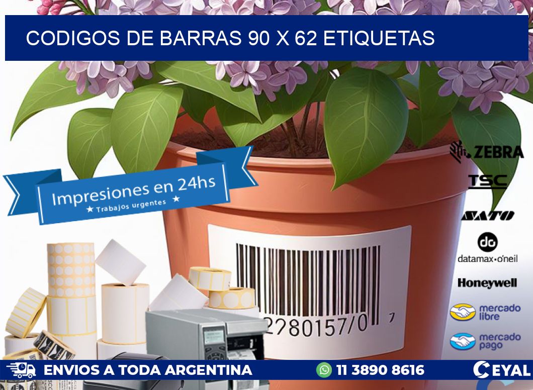 codigos de barras 90 x 62 etiquetas