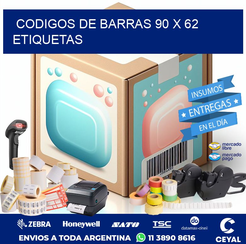 codigos de barras 90 x 62 etiquetas