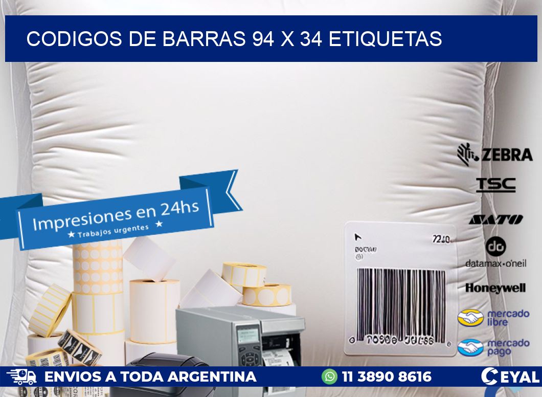 codigos de barras 94 x 34 etiquetas