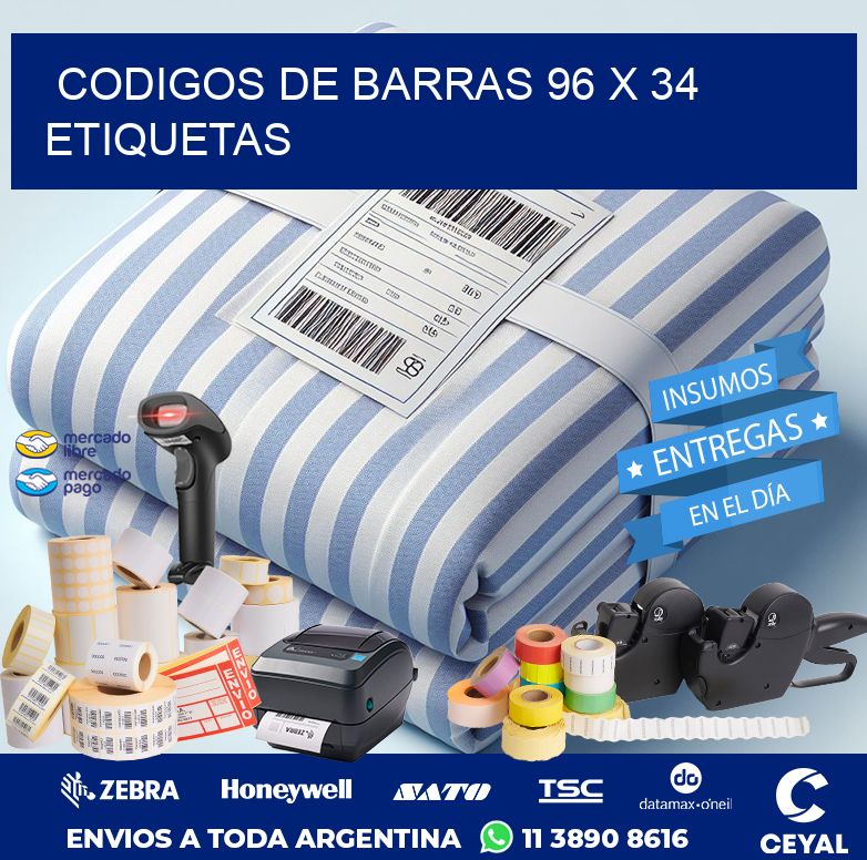 codigos de barras 96 x 34 etiquetas