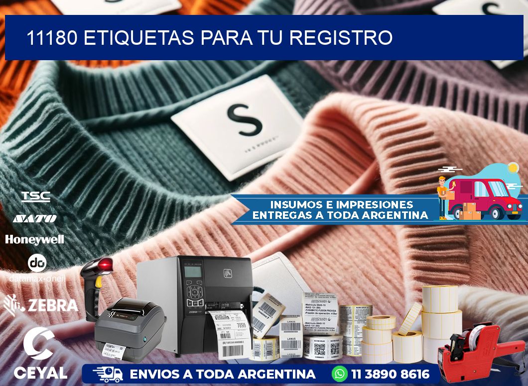 11180 etiquetas para tu registro