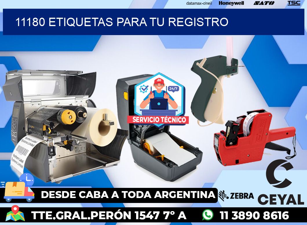 11180 etiquetas para tu registro