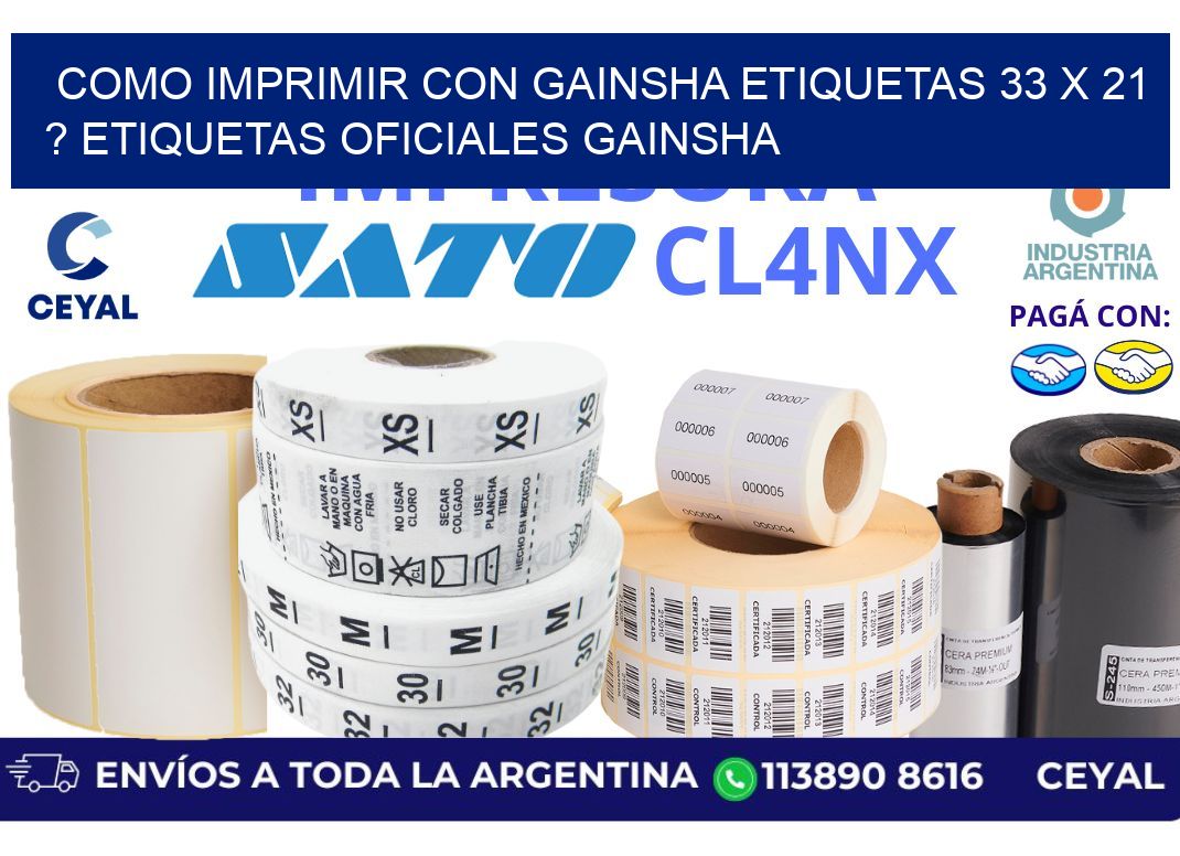 como imprimir con gainsha etiquetas 33 x 21 ? etiquetas oficiales gainsha