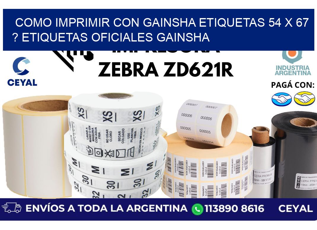 como imprimir con gainsha etiquetas 54 x 67 ? etiquetas oficiales gainsha