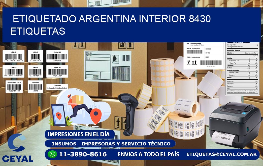 etiquetado argentina interior 8430 etiquetas