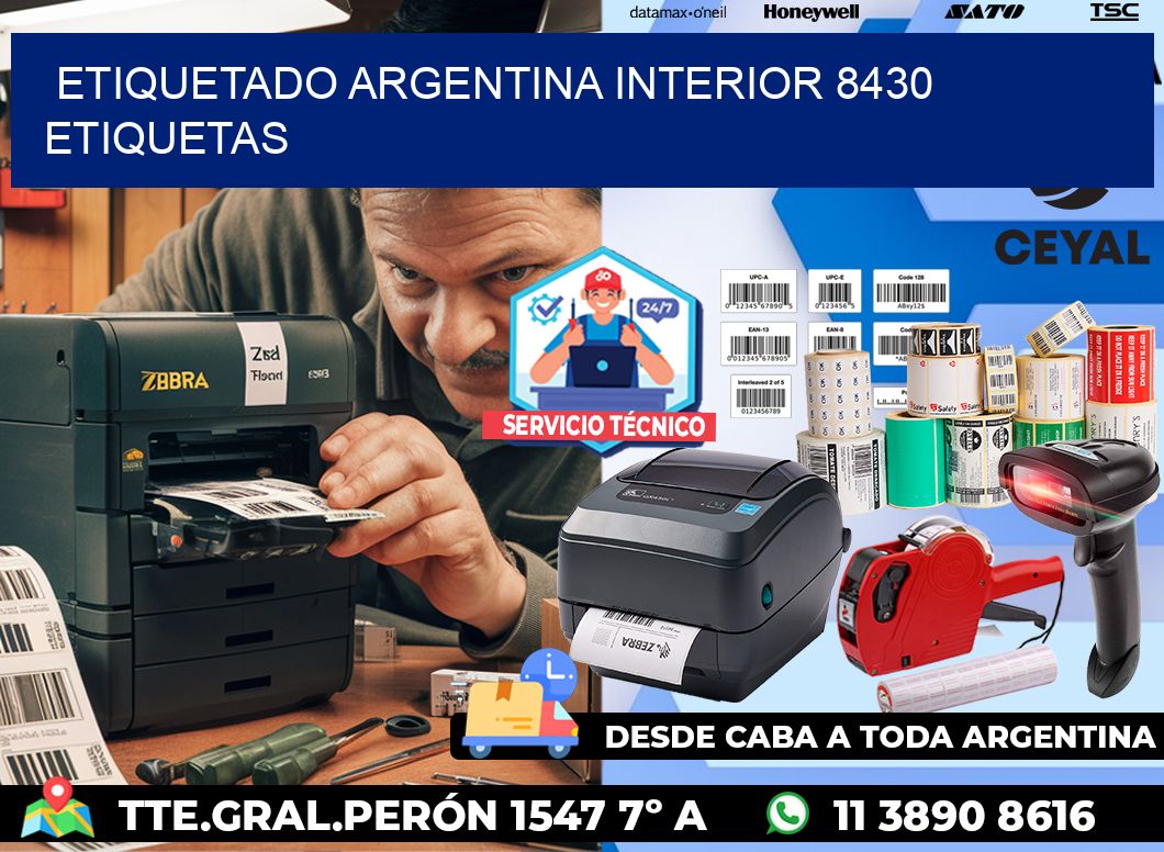etiquetado argentina interior 8430 etiquetas