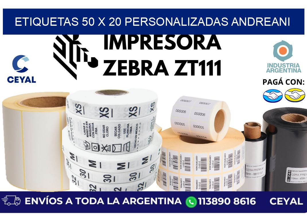 etiquetas 50 x 20 personalizadas andreani