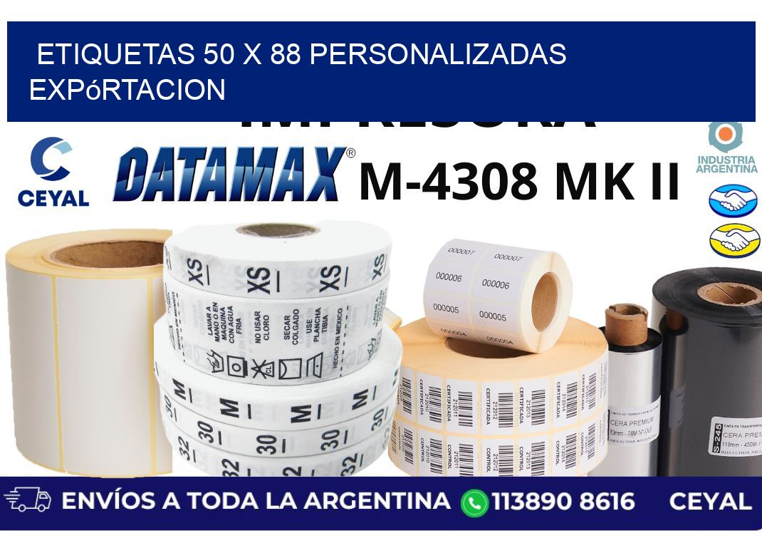 etiquetas 50 x 88 personalizadas expórtacion