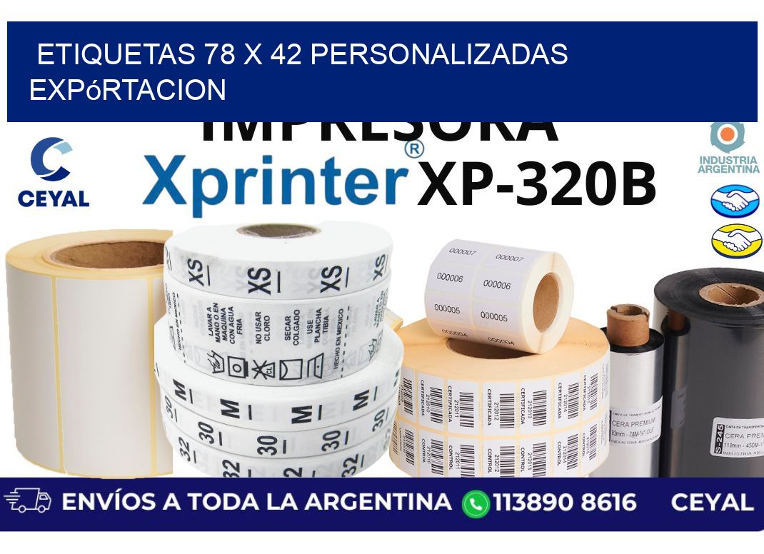 etiquetas 78 x 42 personalizadas expórtacion
