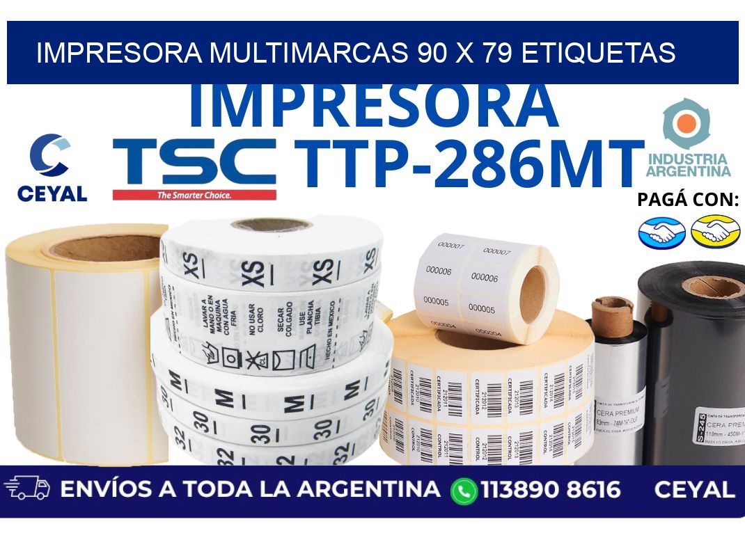 impresora multimarcas 90 x 79 etiquetas