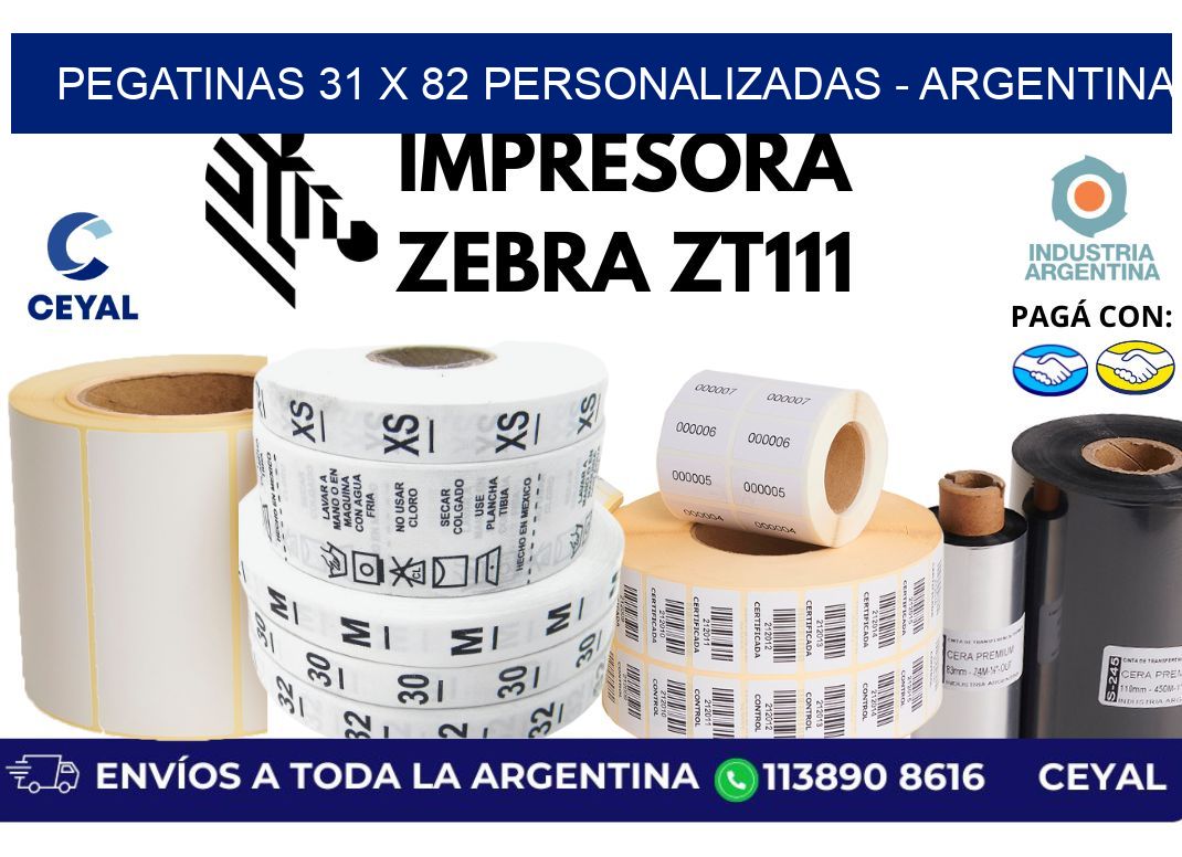 pegatinas 31 x 82 personalizadas - Argentina